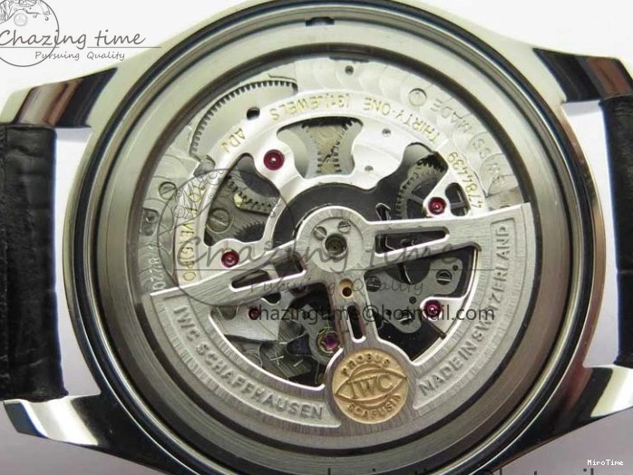 MIROTIME 0426 TimelessDesign Portuguese IW358304 ZF 1:1 Best Edition SS Blue Dial on Leather Strap A 7078